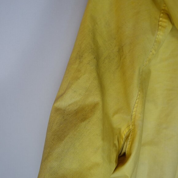 Vintage Ralph Lauren Embroidered Fireman Rain Jacket w/ Red Lining, Size Large - Picture 10 of 16